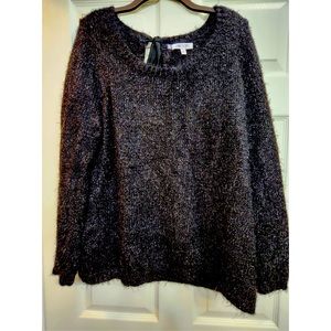 Black shimmering sweater